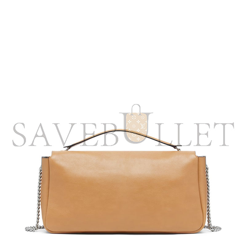 F**di baguette chain large leather beige 8br828as7af1qd3 (40*18.5*7cm)